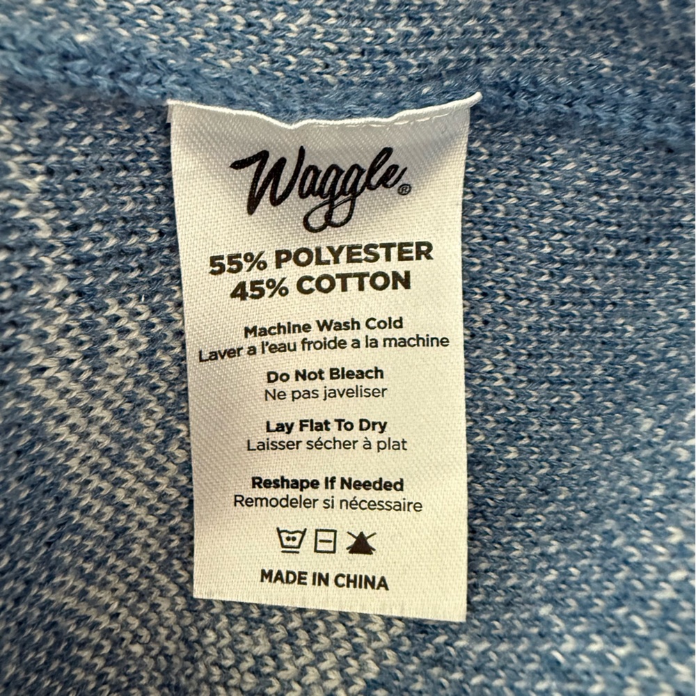 Waggle Men’s Freshwater Wildknit Crewneck Sweater - Picture 3 of 4